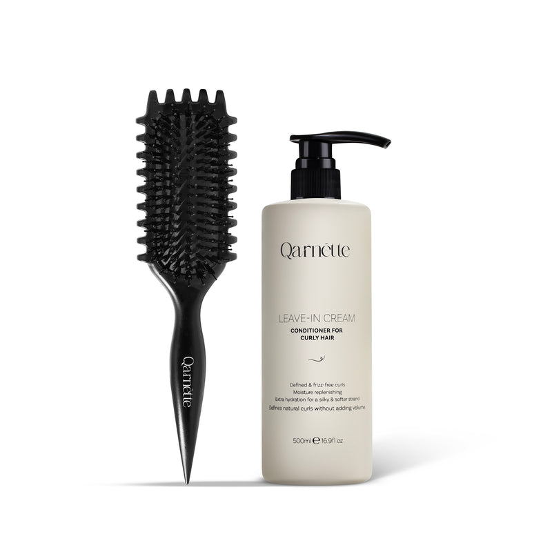 מארז קרם לחות תלתלים + מברשת לתלתלים